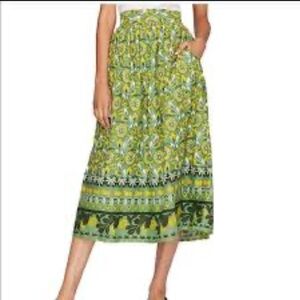 Roller Rabbit Green A-Line Skirt